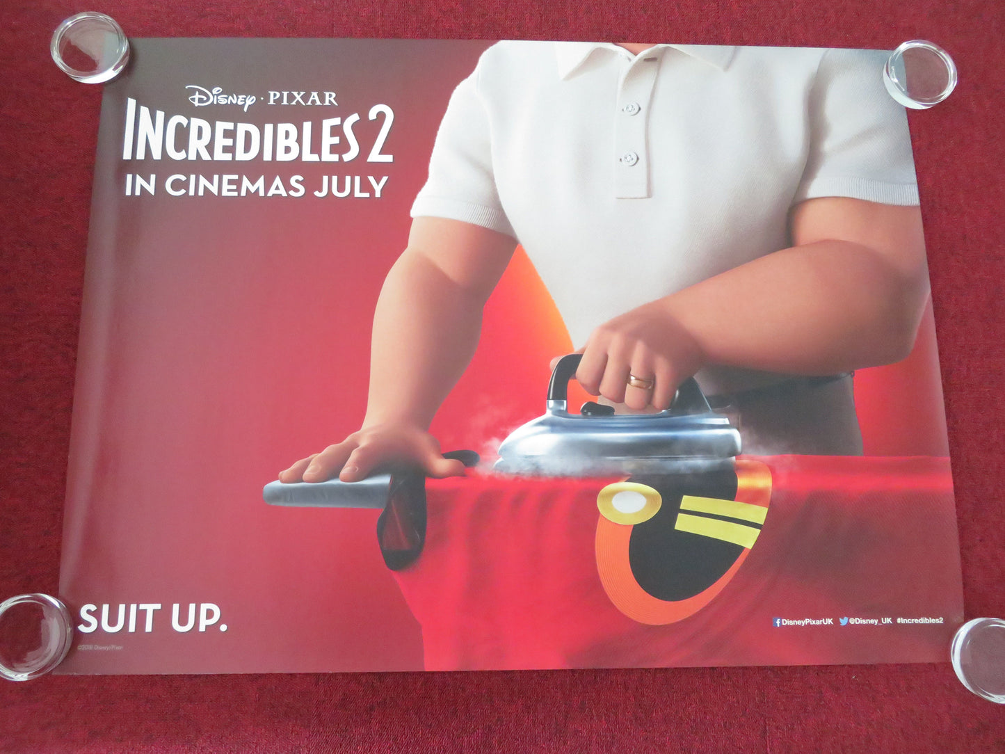 Incredibles 2 - B UK Quad Rolled Poster Disney Craig T. Nelson Holly Hunter 2018