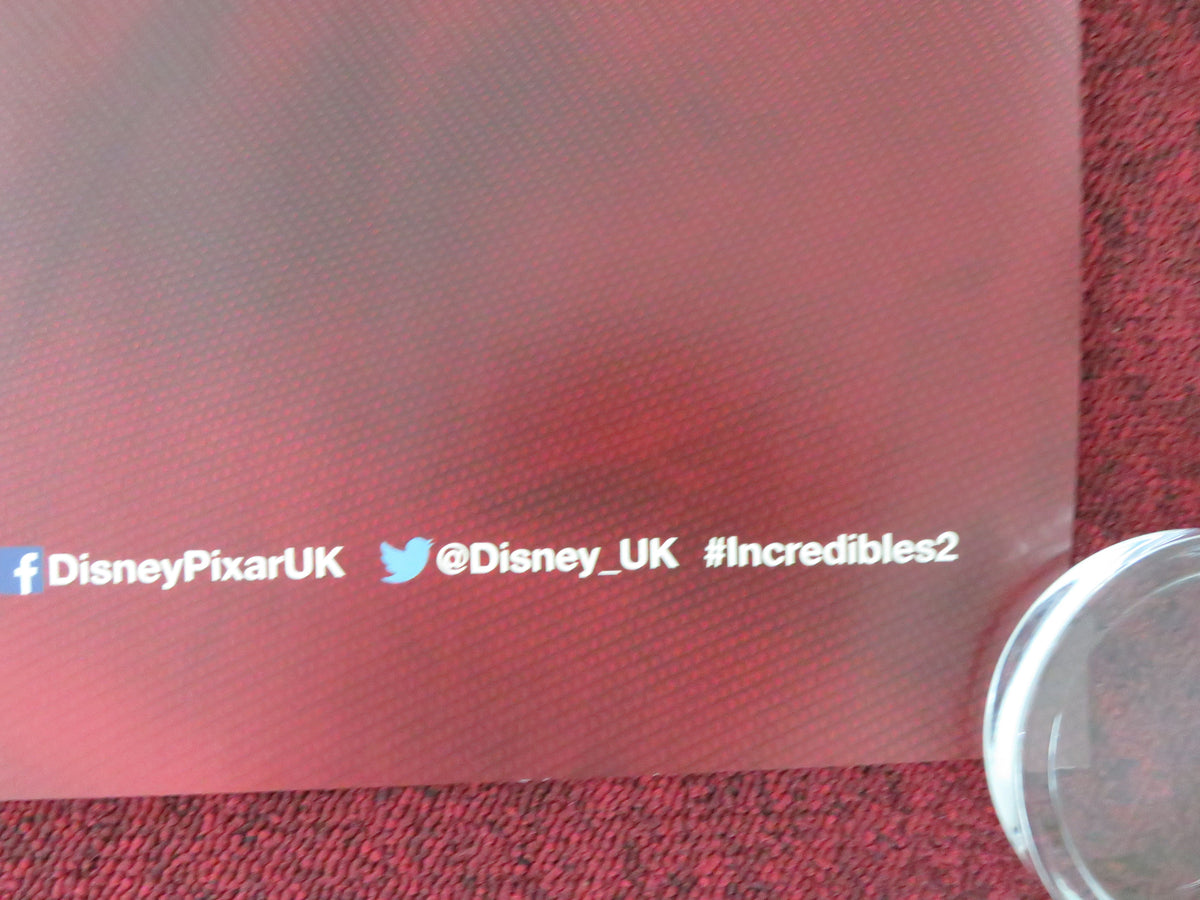Incredibles 2 - B UK Quad Rolled Poster Disney Craig T. Nelson Holly Hunter 2018