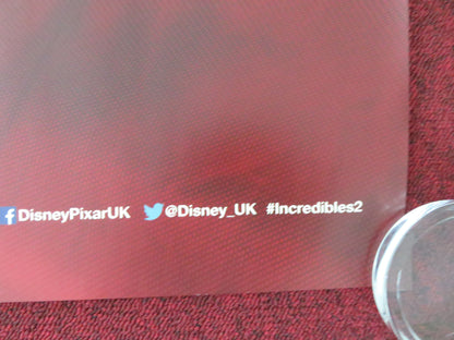 Incredibles 2 - B UK Quad Rolled Poster Disney Craig T. Nelson Holly Hunter 2018