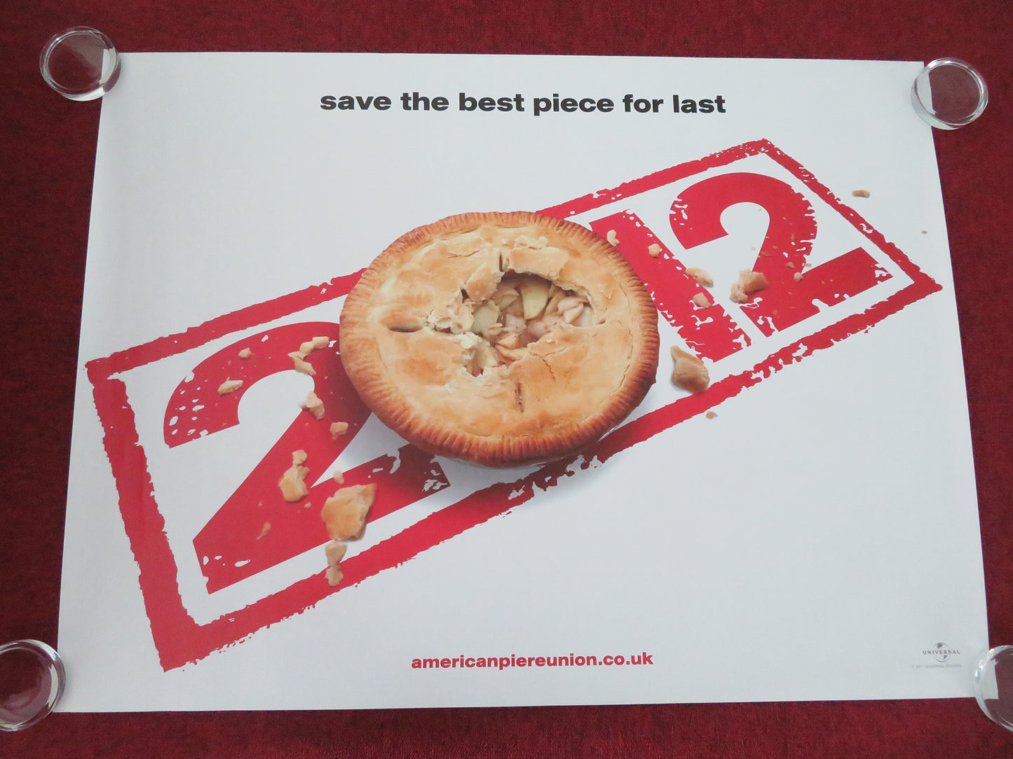 American Pie: Reunion UK Quad Rolled Poster Jason Biggs Seann William Scott 2012