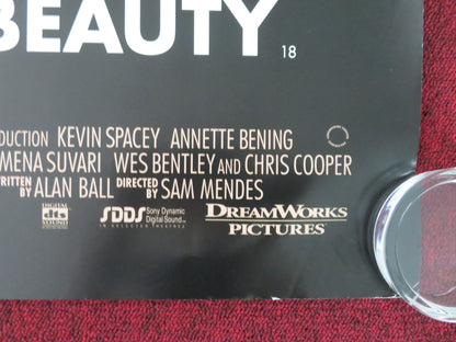 American Beauty - B UK Quad Rolled Poster Kevin Spacey Thora Birch 1999