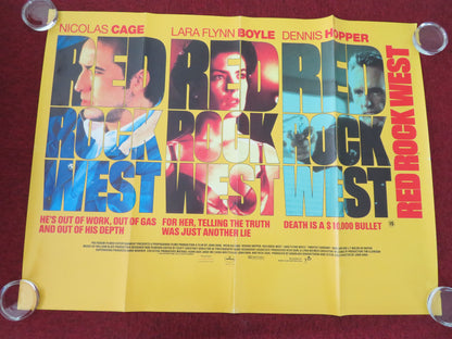 Red Rock West UK Quad Rolled Poster Nicolas Cage Dennis Hopper 1993