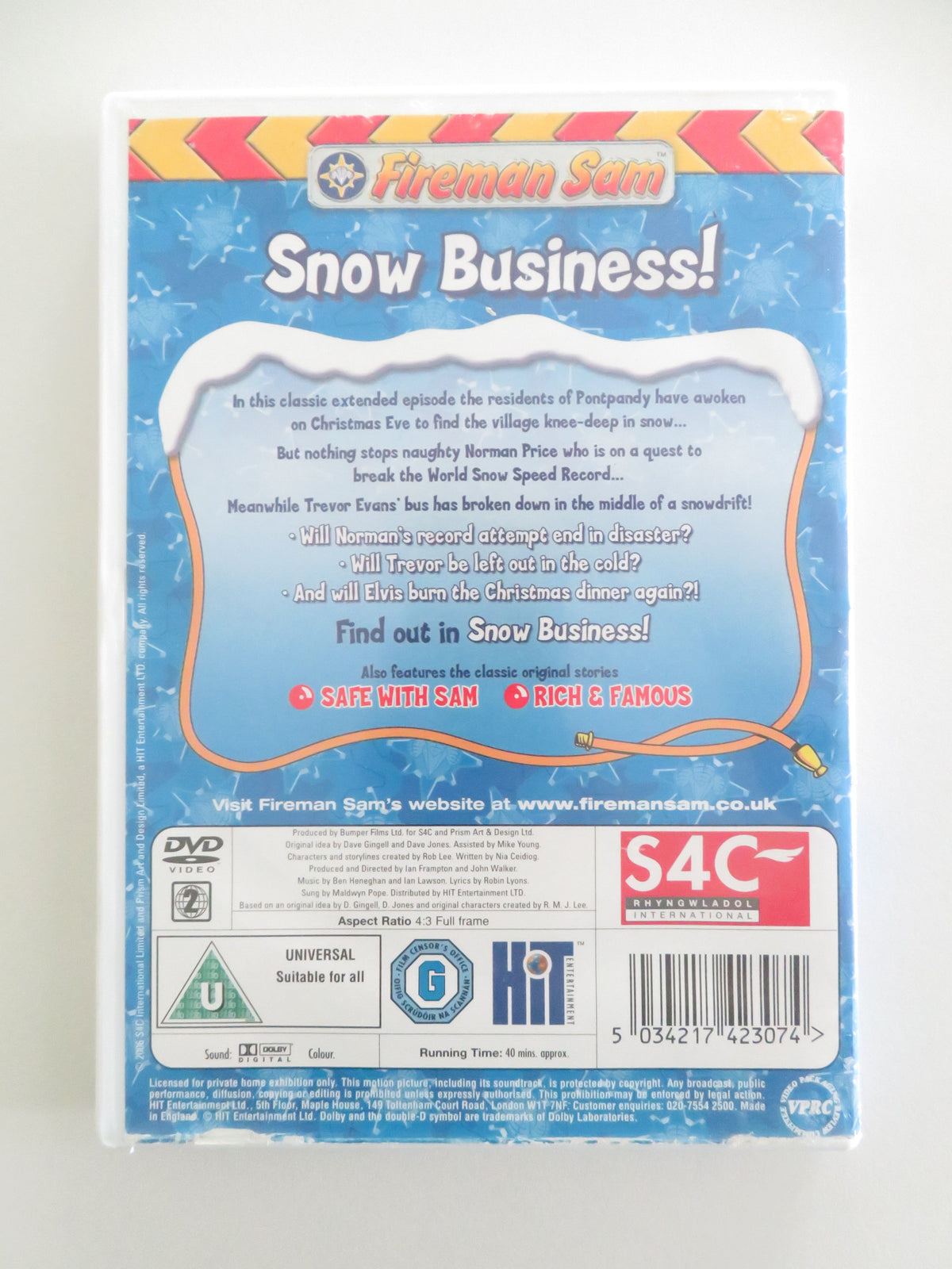 Fireman Sam - Snow Business! (DVD) Steven Kynman 2006 Region 2
