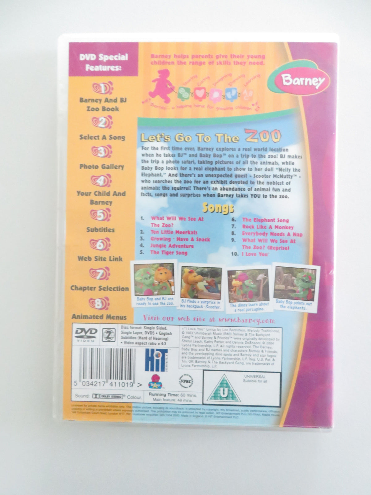 Barney: Let's Go to the Zoo (DVD) Duncan Brannan 2001 Region 2