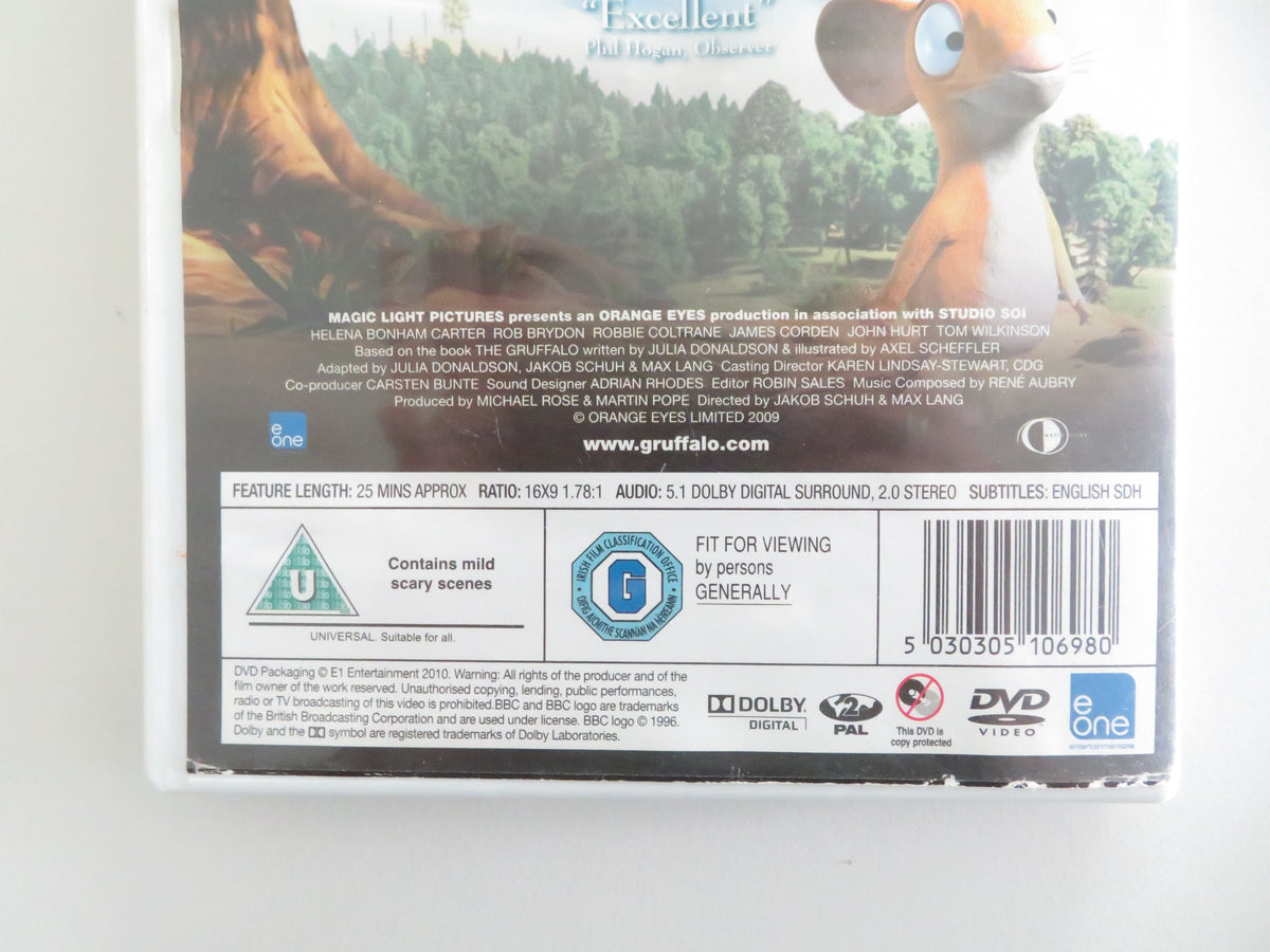 The Gruffalo (DVD) Robbie Coltrane, James Corden 2009 Region 2