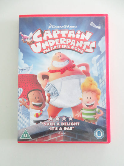 Captain Underpants: The First Epic Movie (DVD) Kevin Hart Ed Helms 2017 Region 2