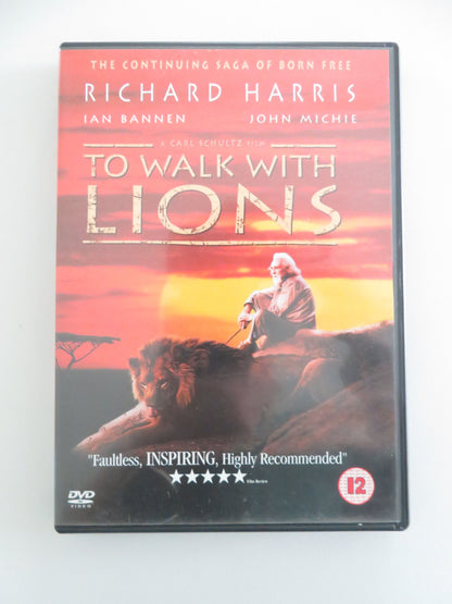 To Walk With Lions (DVD) Richard Harris Ian Bannen 1999 Region 2