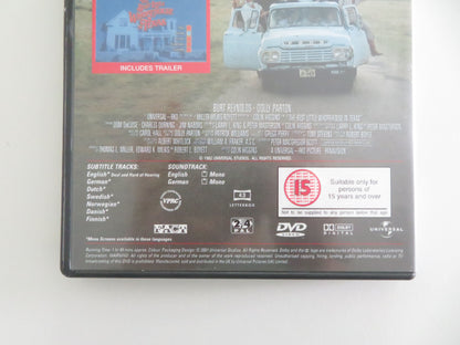 The Best Little Whorehouse in Texas (DVD) Dolly Parton 1982 Region 2, 4