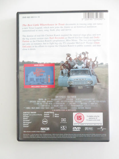 The Best Little Whorehouse in Texas (DVD) Dolly Parton 1982 Region 2, 4