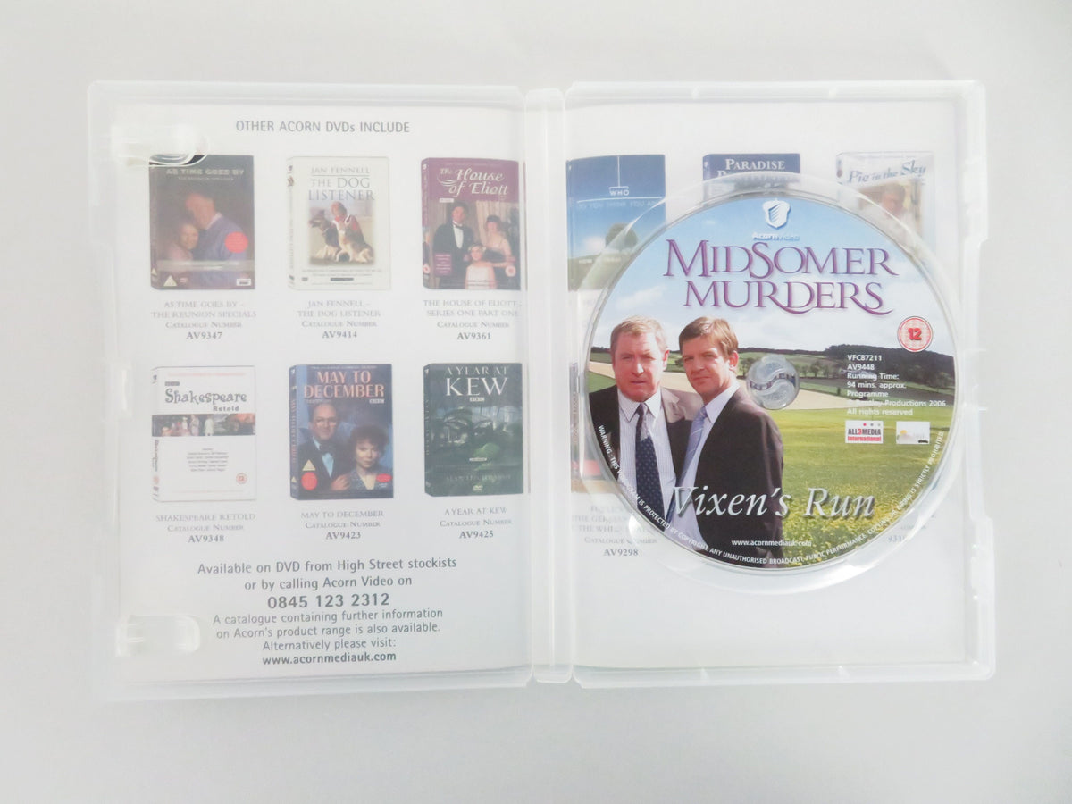 Midsomer Murders - Vixen's Run (DVD) John Nettles Jason Hughes 2006 Region 2
