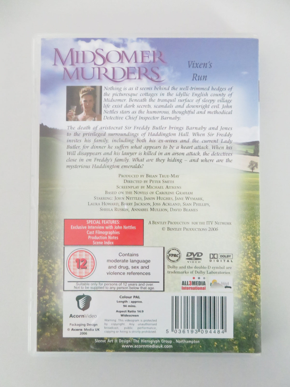 Midsomer Murders - Vixen's Run (DVD) John Nettles Jason Hughes 2006 Region 2