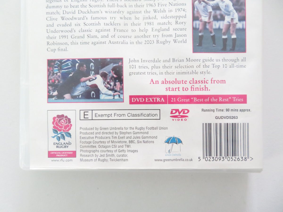 101 Great English Tries (DVD) John Iverdale Brian Moore 2004