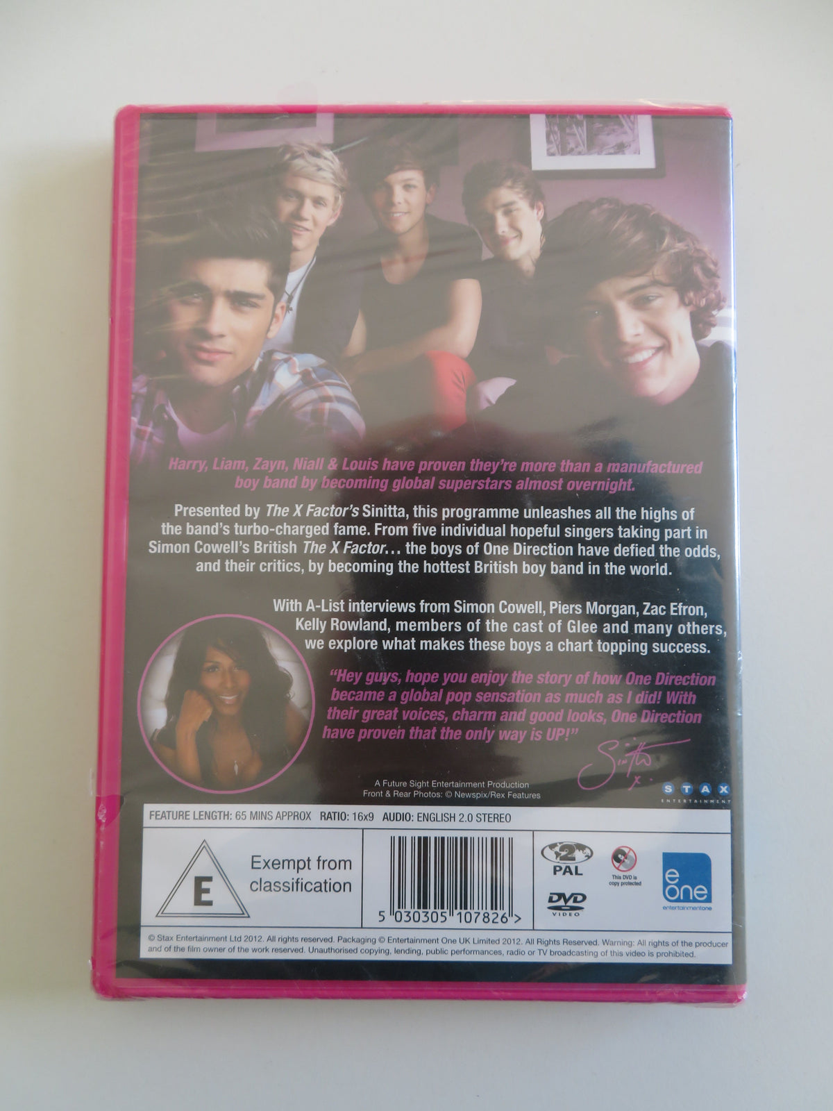 One Direction: The Only Way Is Up (DVD) Harry Styles Liam Payne 2012 Region 2