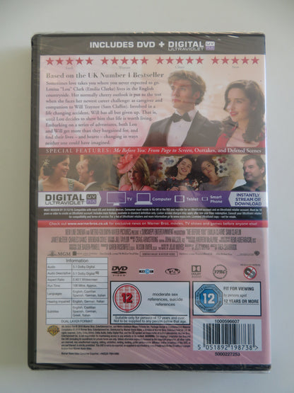 Me Before You (DVD) Emilia Clarke Sam Claflin Janet McTeer 2016 Region 2