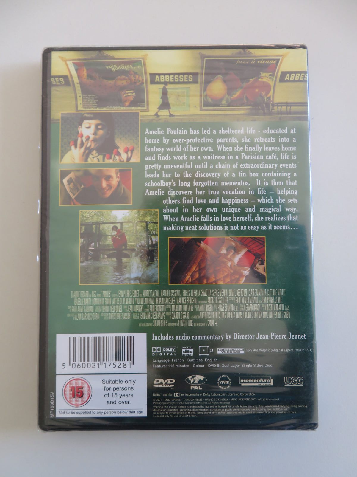 Amélie - C (DVD) Audrey Tautou Mathieu Kassovitz Rufus 2001 Region 2