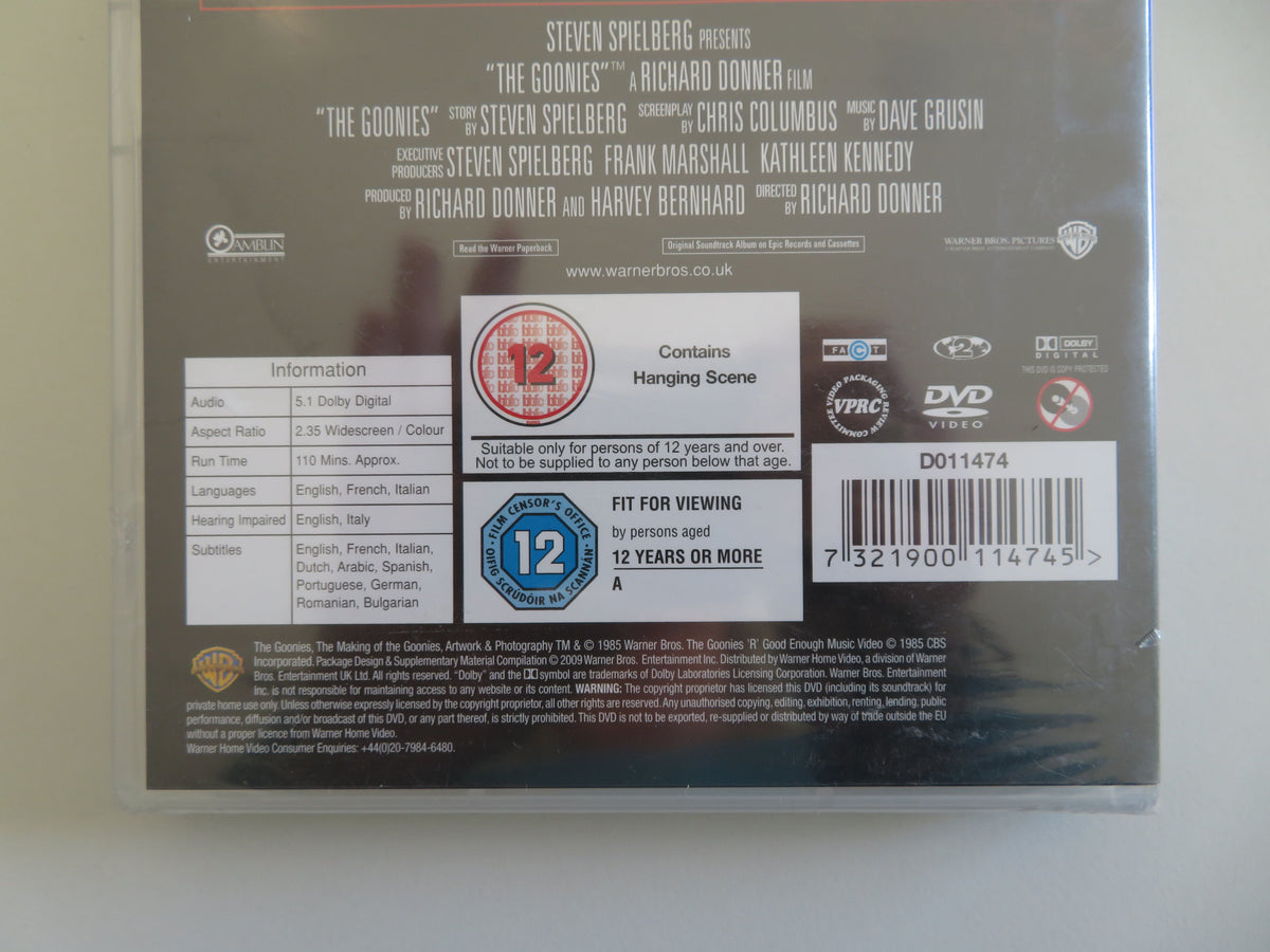 The Goonies - B (DVD) Sean Astin Josh Brolin Corey Feldman 1985 Region 2