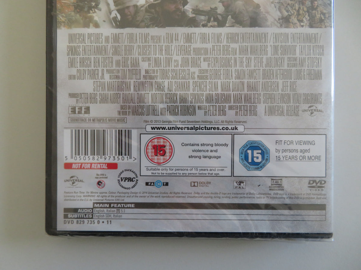 Lone Survivor (DVD) Mark Wahlberg Taylor Kitsch Emile Hirsch 2013 Region 2
