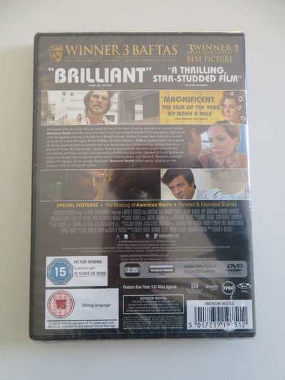 American Hustle (DVD) Christian Bale Amy Adams Bradley Cooper 2013 Region 2