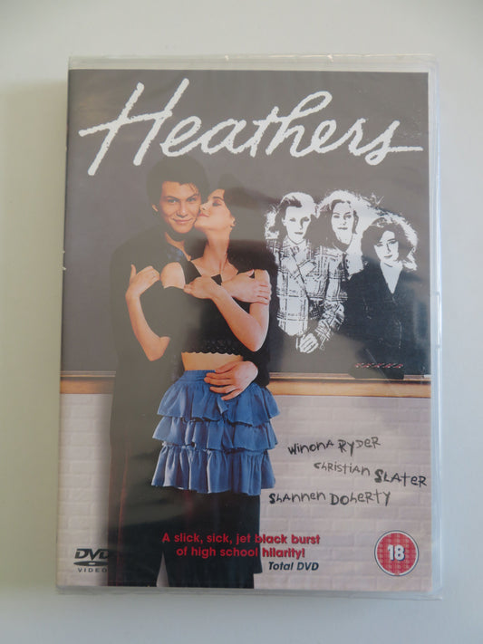 Heathers (DVD) Winona Ryder Christian Slater Shannen Doherty 1989 Region 2