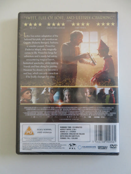 Pinocchio (DVD)  Federico Ielapi Roberto Benigni 2019 Region 2