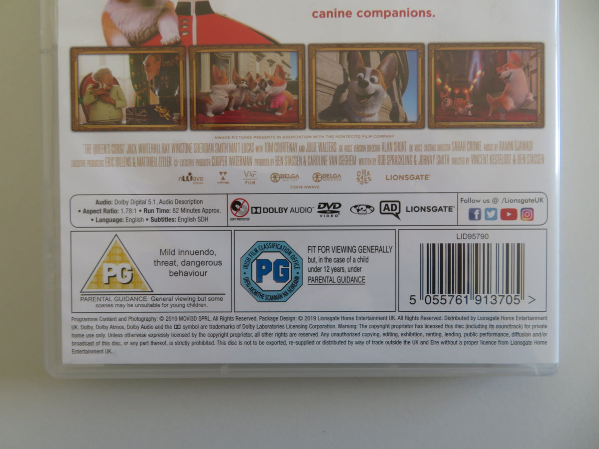 The Queen's Corgi (DVD) Jack Whitehall Ray Winstone Sheridan Smith 2019 Region 2