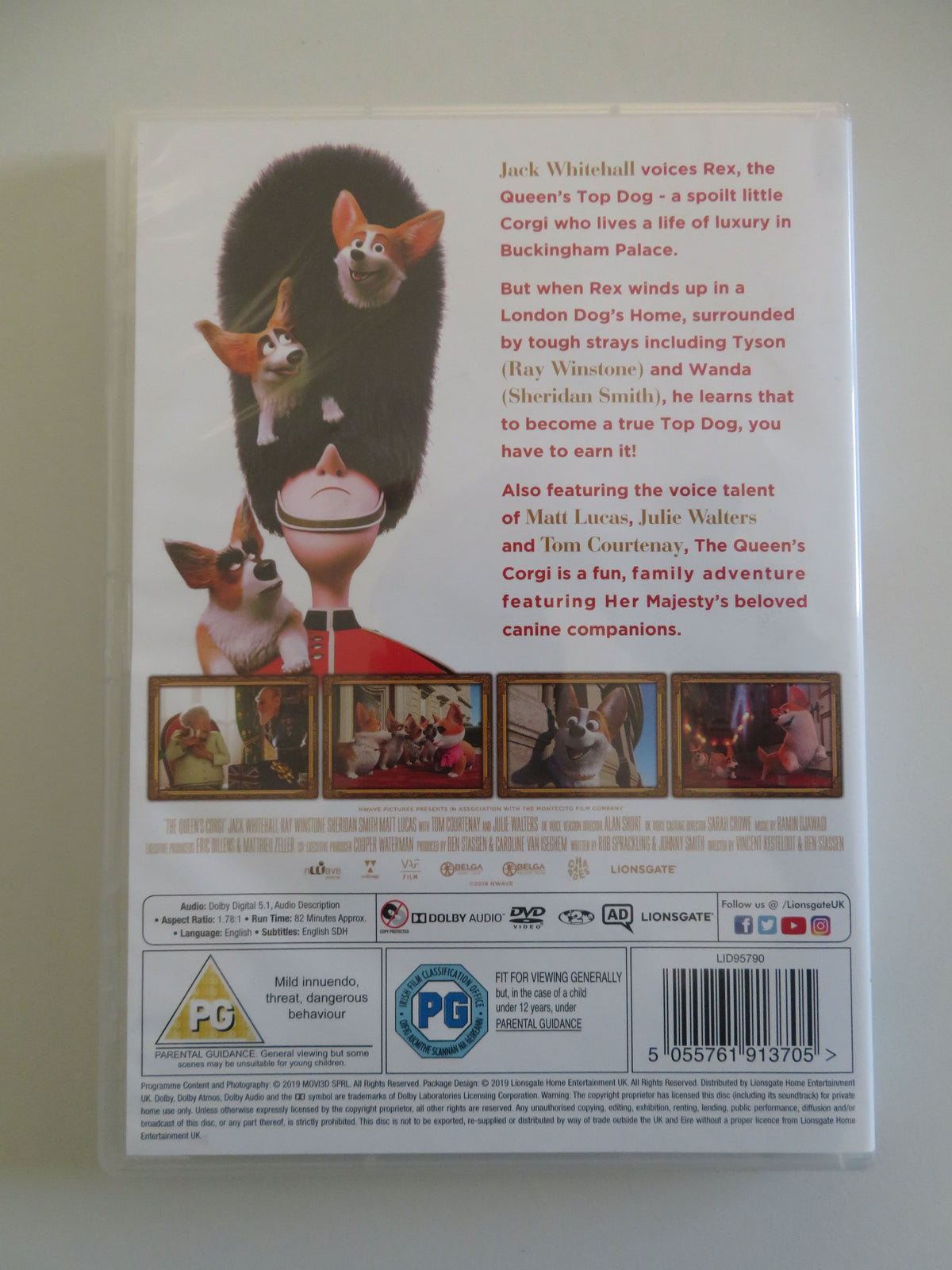 The Queen's Corgi (DVD) Jack Whitehall Ray Winstone Sheridan Smith 2019 Region 2