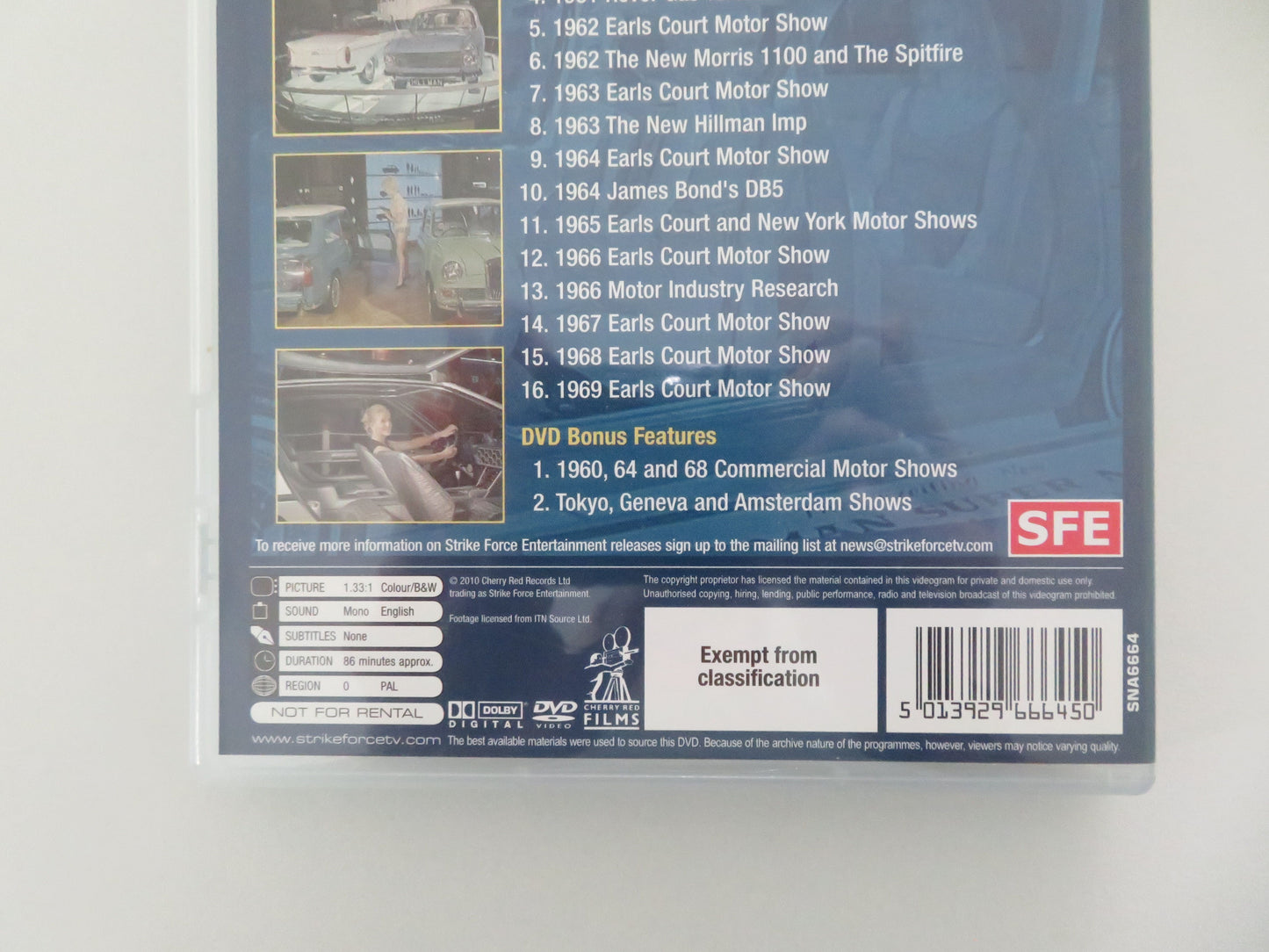 British Motor Shows of the 1960s (DVD) Earls Court Motor Show 2010 Region 0
