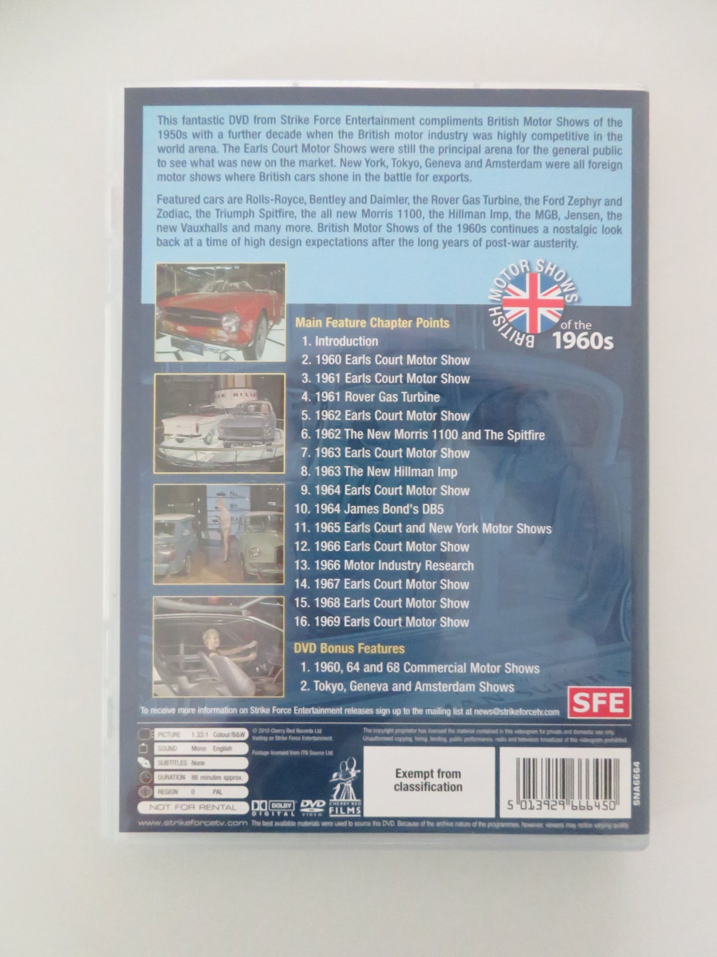 British Motor Shows of the 1960s (DVD) Earls Court Motor Show 2010 Region 0