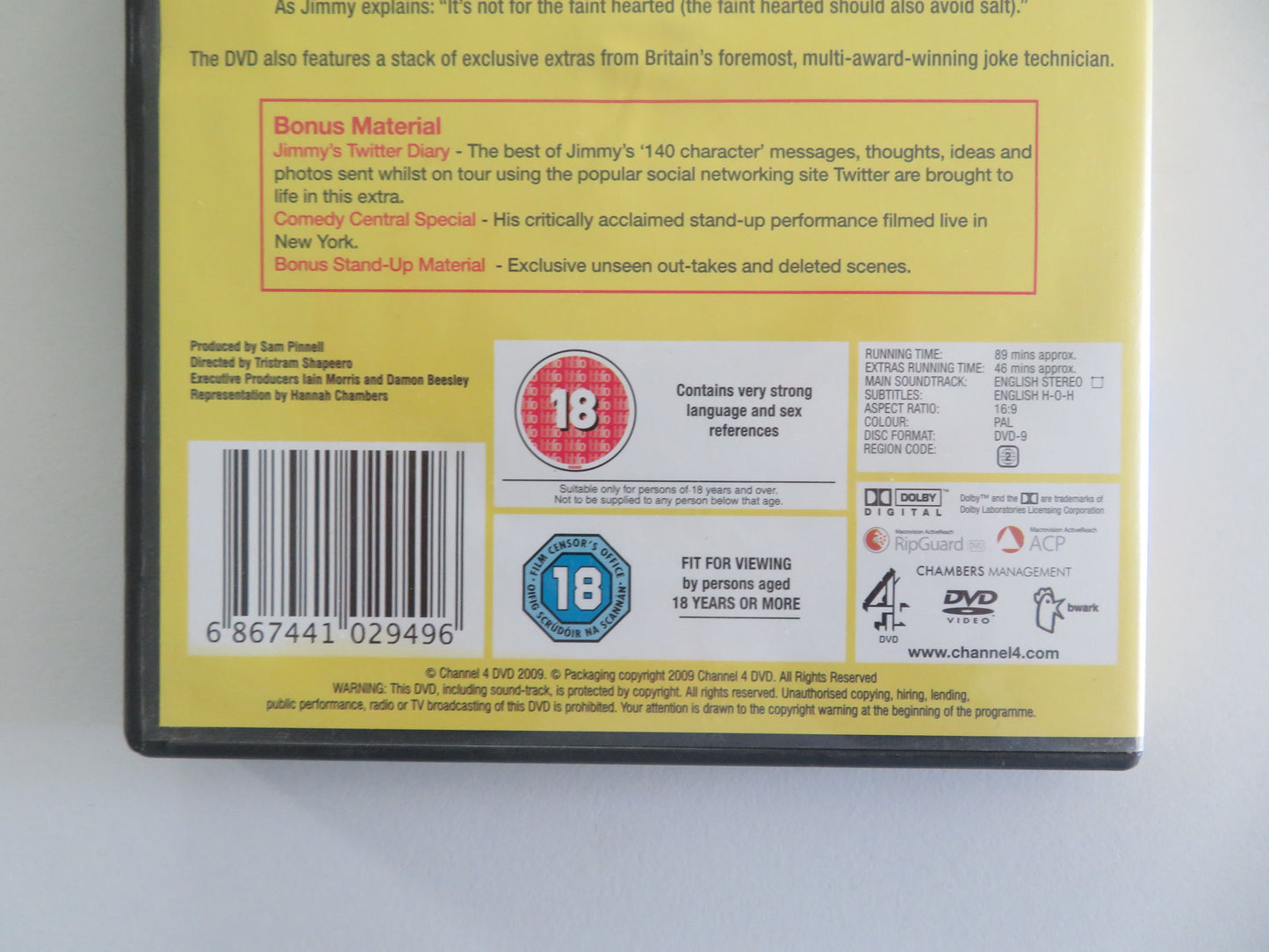 Jimmy Carr: Telling Jokes (DVD) Jimmy Carr 2009 Region 2