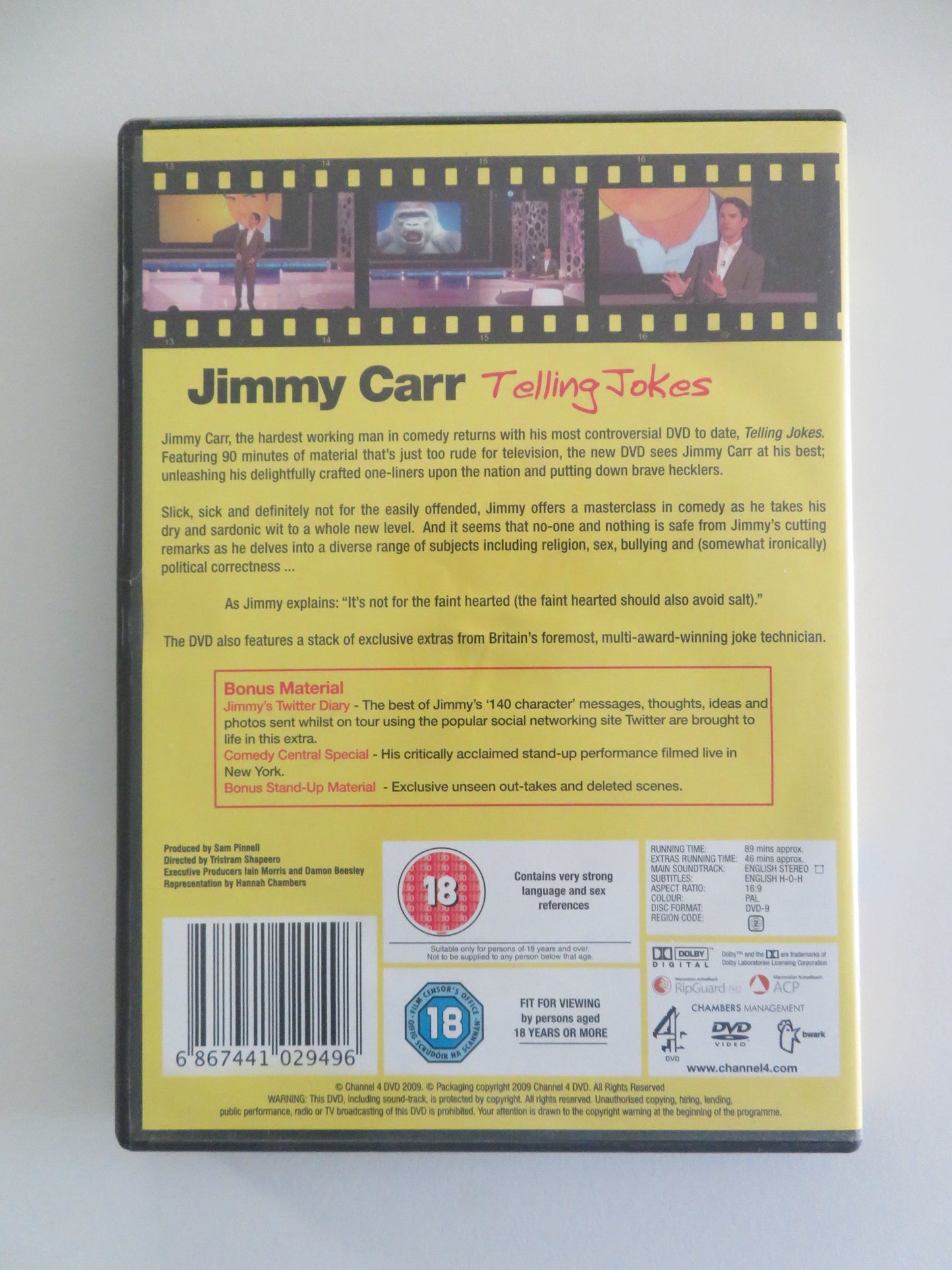 Jimmy Carr: Telling Jokes (DVD) Jimmy Carr 2009 Region 2