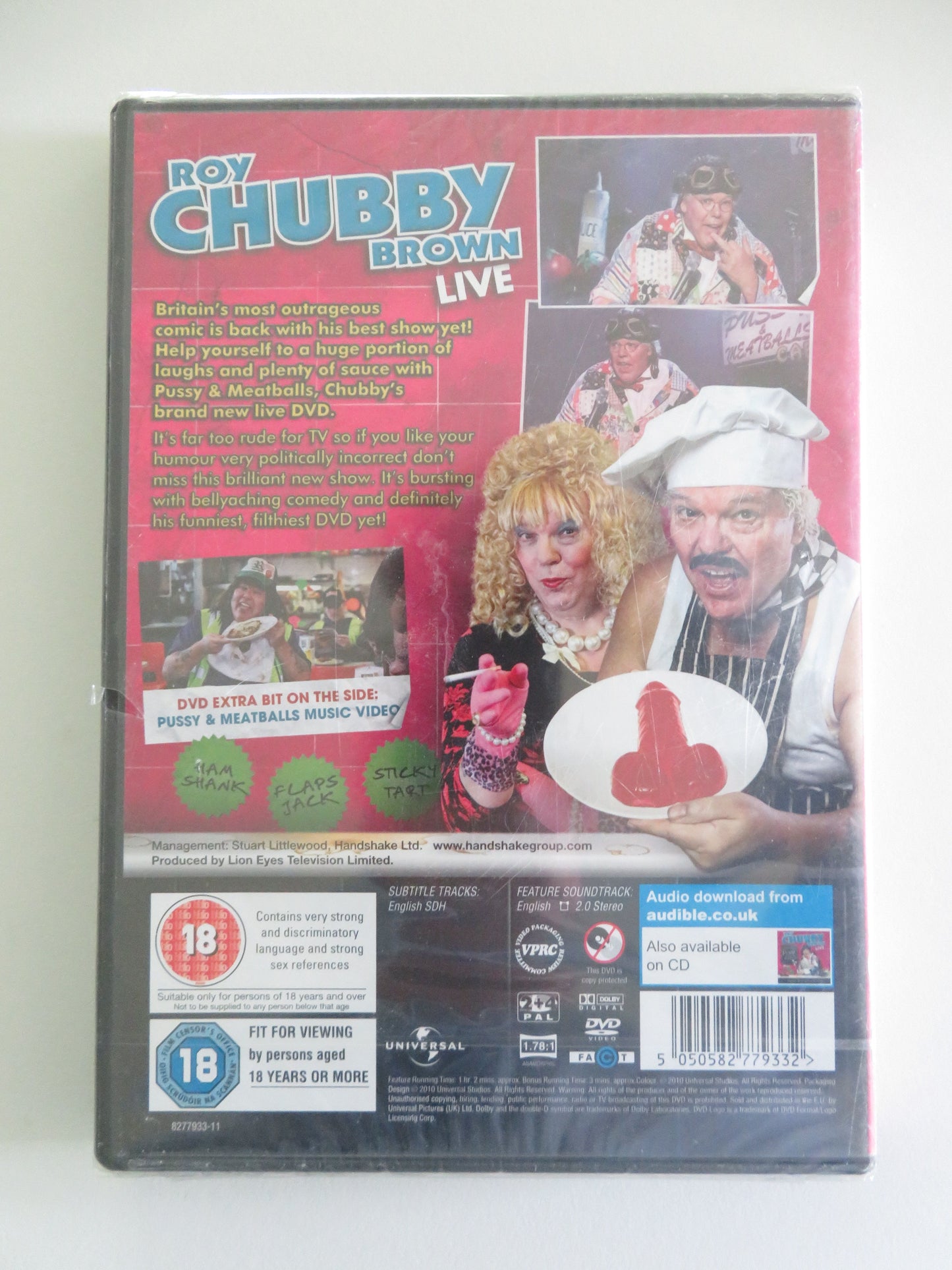 Roy Chubby Brown: Pussy & Meatballs (DVD) Roy 'Chubby' Brown 2010 Region 2, 4