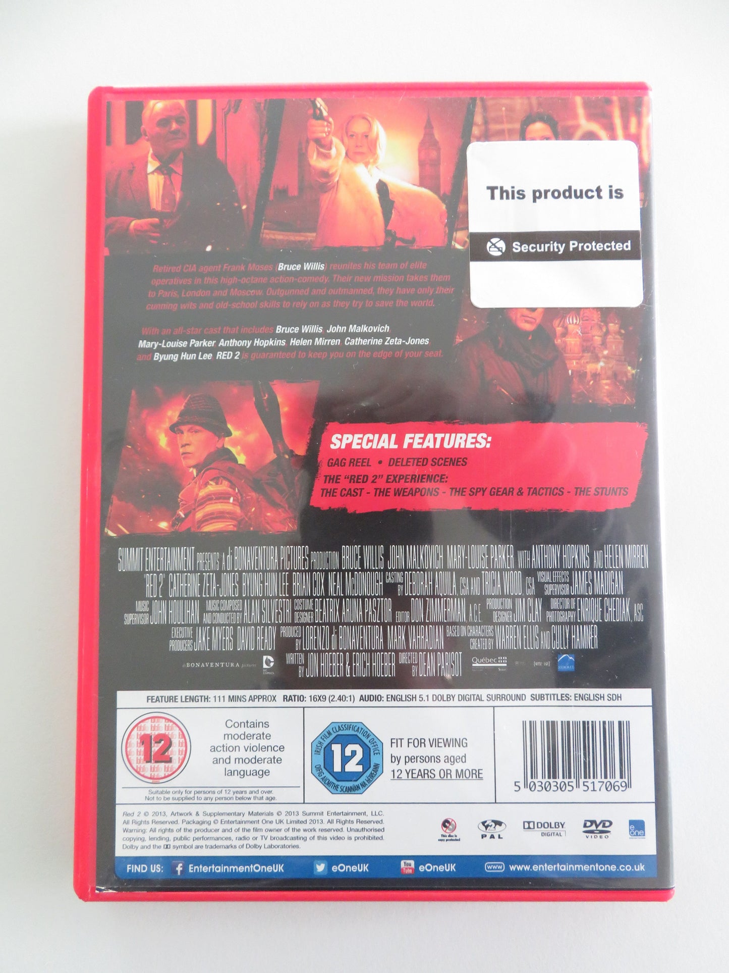 RED 2 (DVD) Bruce Willis John Malkovich 2013 Region 2