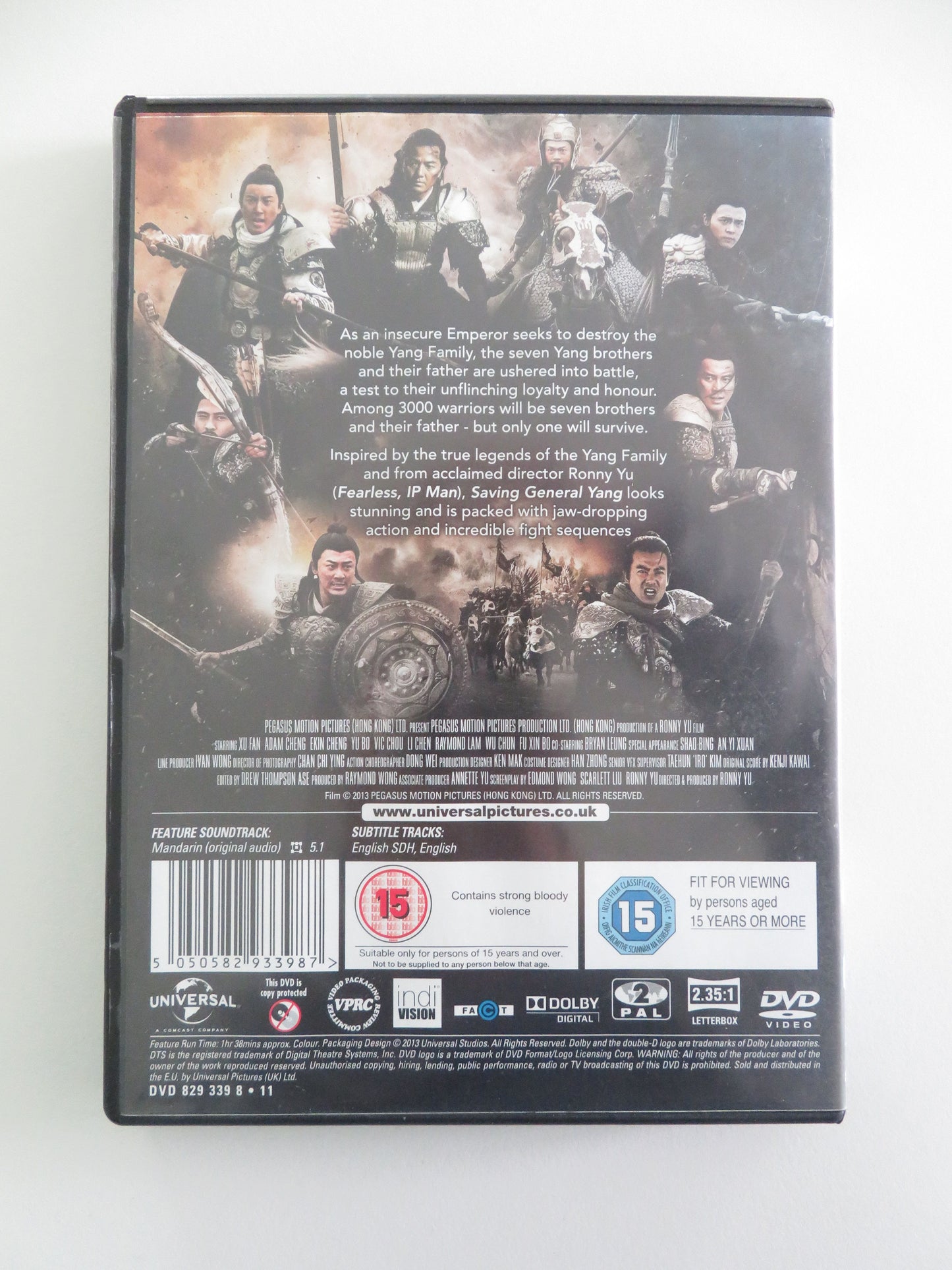 Saving General Yang (DVD) Fan Xu Adam Cheng 2013 Region 2