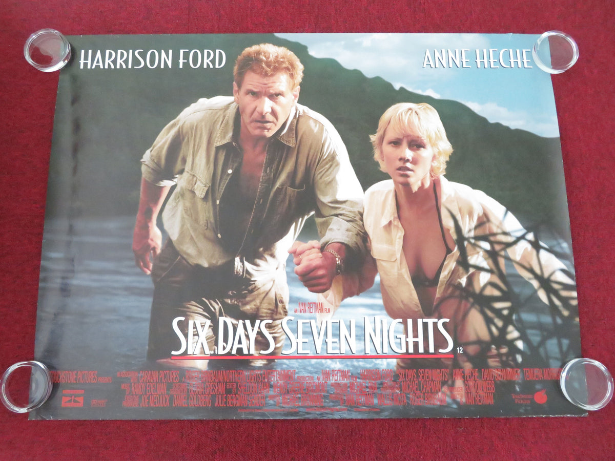 Six Days Seven Nights - A UK Quad Rolled Poster Harrison Ford Anne Heche 1998