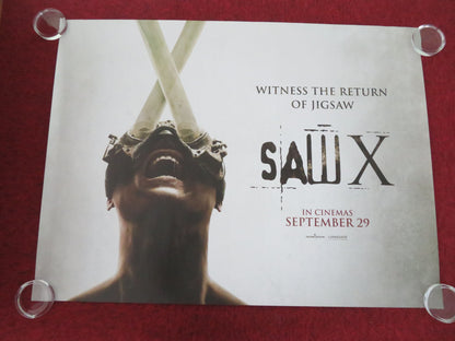 Saw X UK Quad Rolled Poster Tobin Bell Shawnee Smith Synnøve Macody Lund 2023