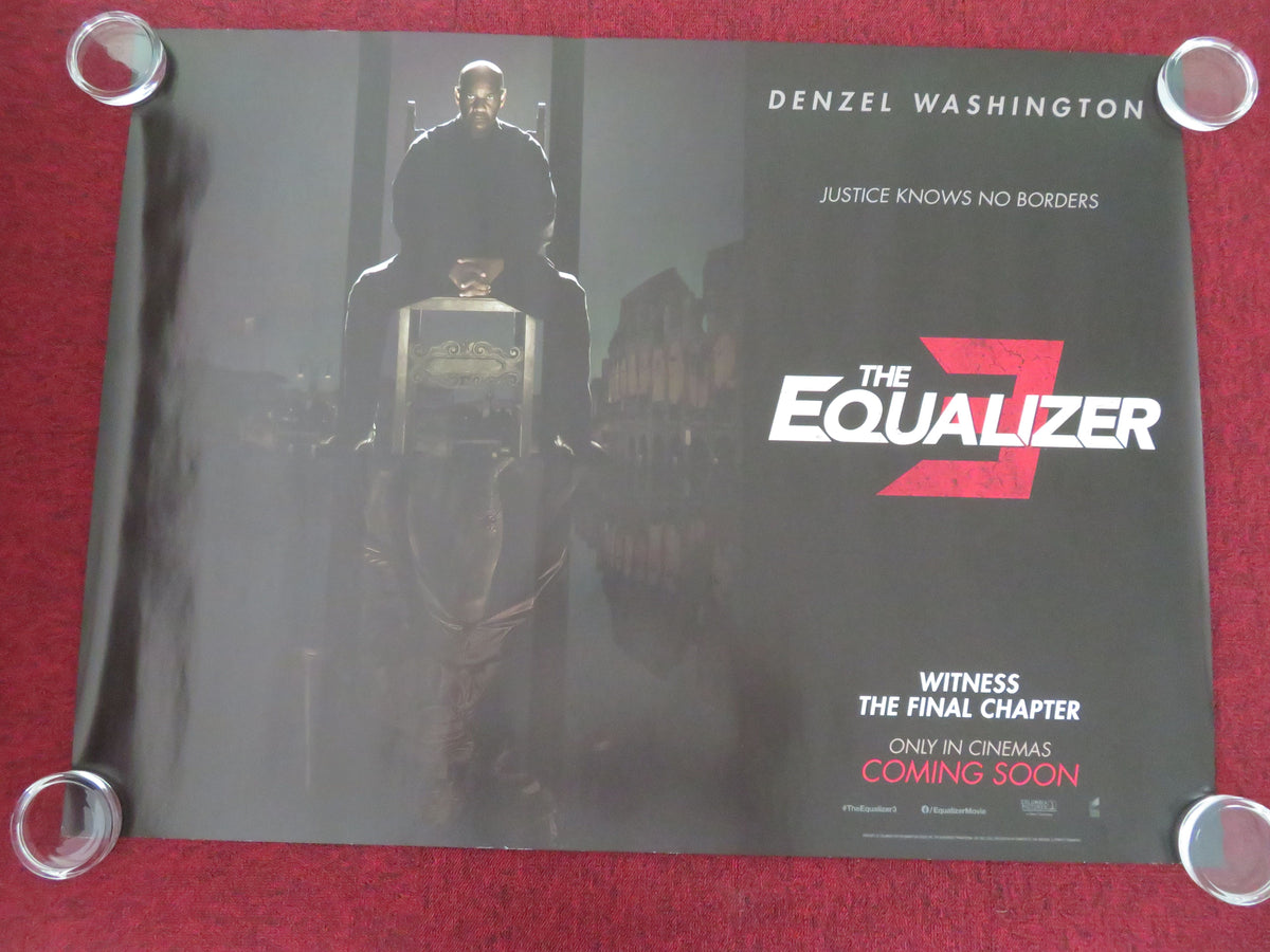 The Equalizer 3 UK Quad Rolled Poster Denzel Washington Dakota Fanning 2023