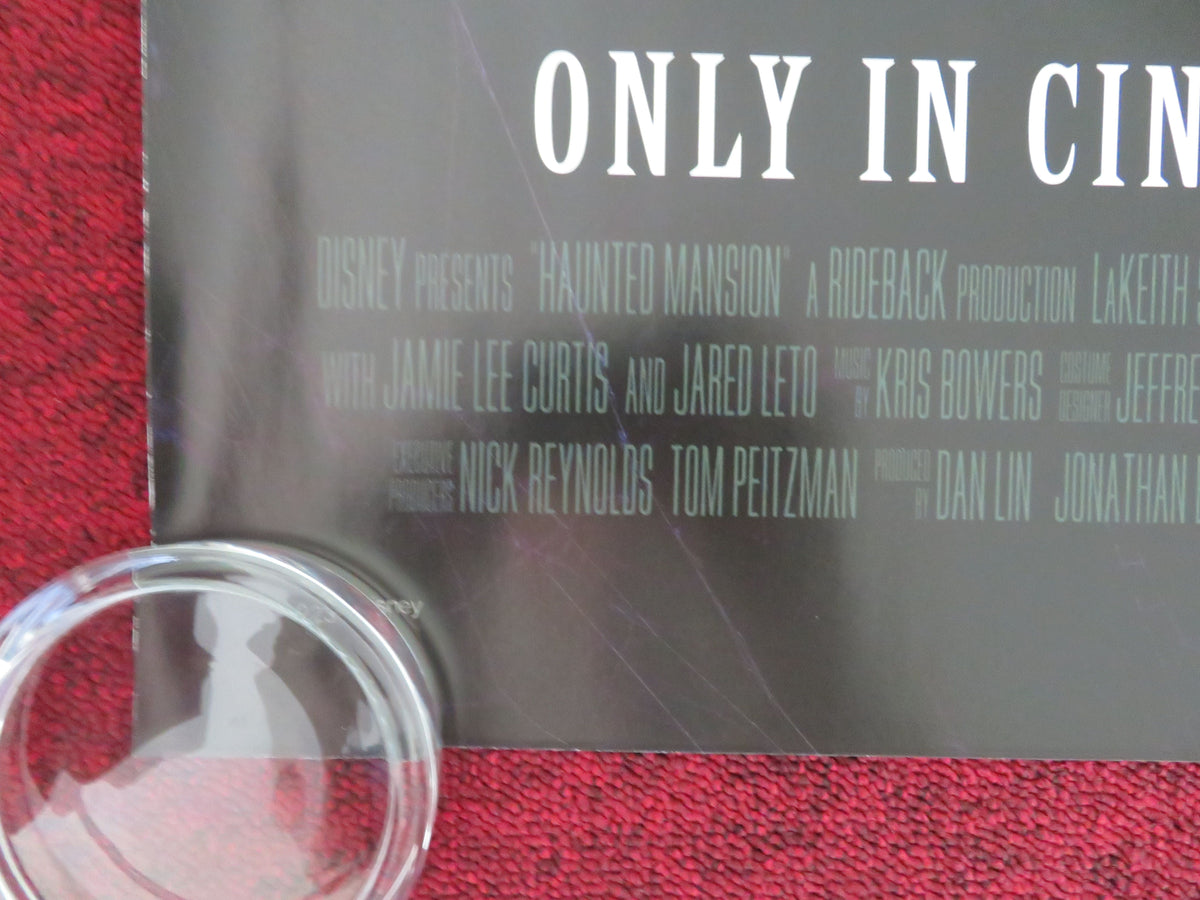 Haunted Mansion UK Quad Rolled Poster Disney Danny DeVito Owen Wilson 2023