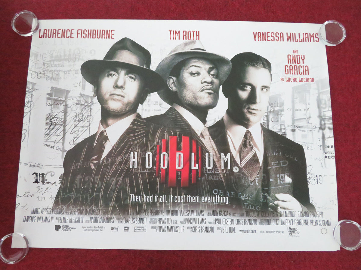 Hoodlum UK Quad Rolled Poster Laurence Fishburne Tim Roth Vanessa Williams 1997
