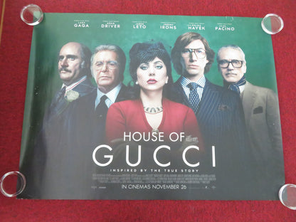 House of Gucci UK Quad Rolled Poster Lady Gaga Adam Driver Al Pacino 2021