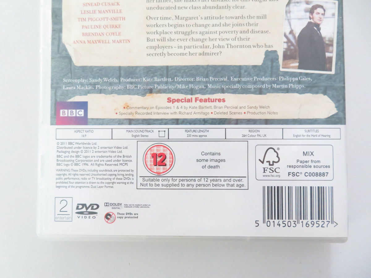 North & South (DVD) Richard Armitrage Daniela Denby-Ashe 2004 Region 2 + 4