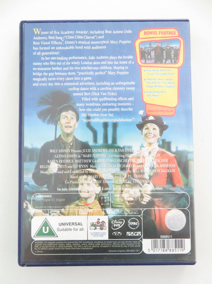 Mary Poppins - C (DVD) Disney Julie Andrews Dick Van Dyke 1964 Region 2