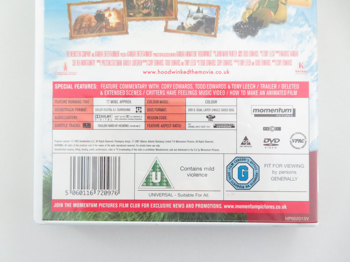 Hoodwinked (DVD) Anne Hathaway Glenn Close Jim Belushi 2005 Region 2