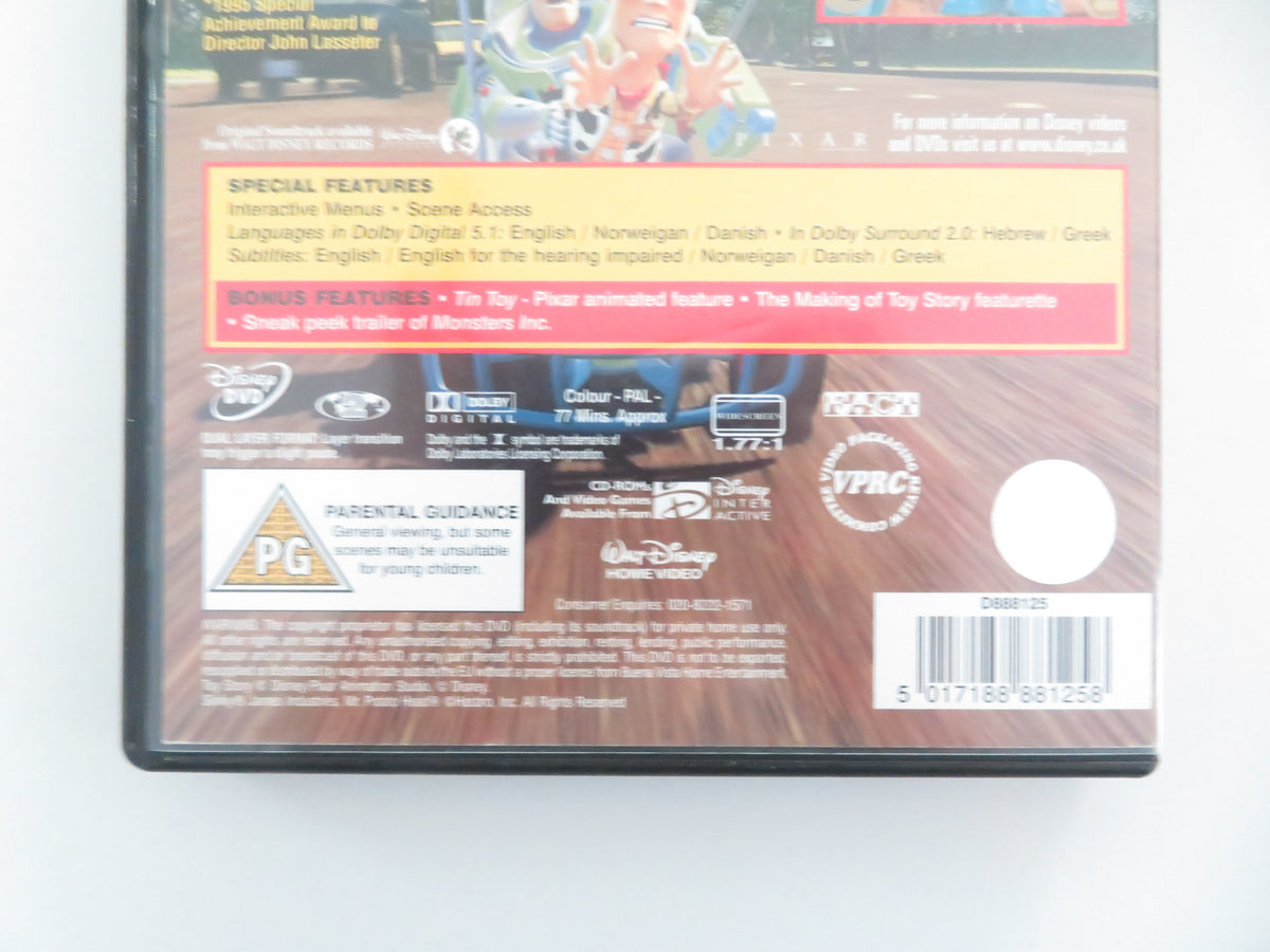 Toy Story (DVD) Disney Tom Hanks Tim Allen 1995 Region 2