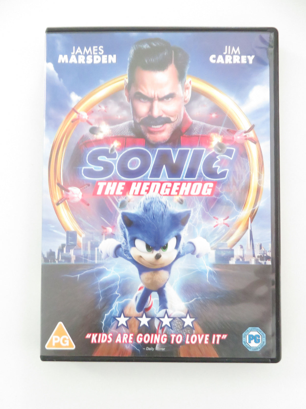 Sonic the Hedgehog (DVD) Ben Schwartz James Marsden Jim Carrey 2020 Region 2