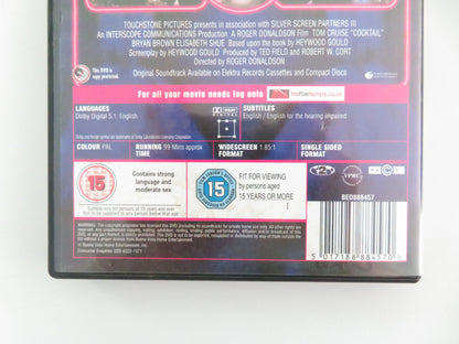 Cocktail (DVD) Tom Cruise Bryan Brown Elisabeth Shue 1988 Region 2