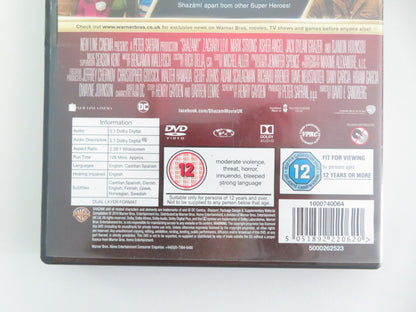 Shazam! (DVD) DC Zachary Levi Mark Strong Asher Angel 2019 Region 2