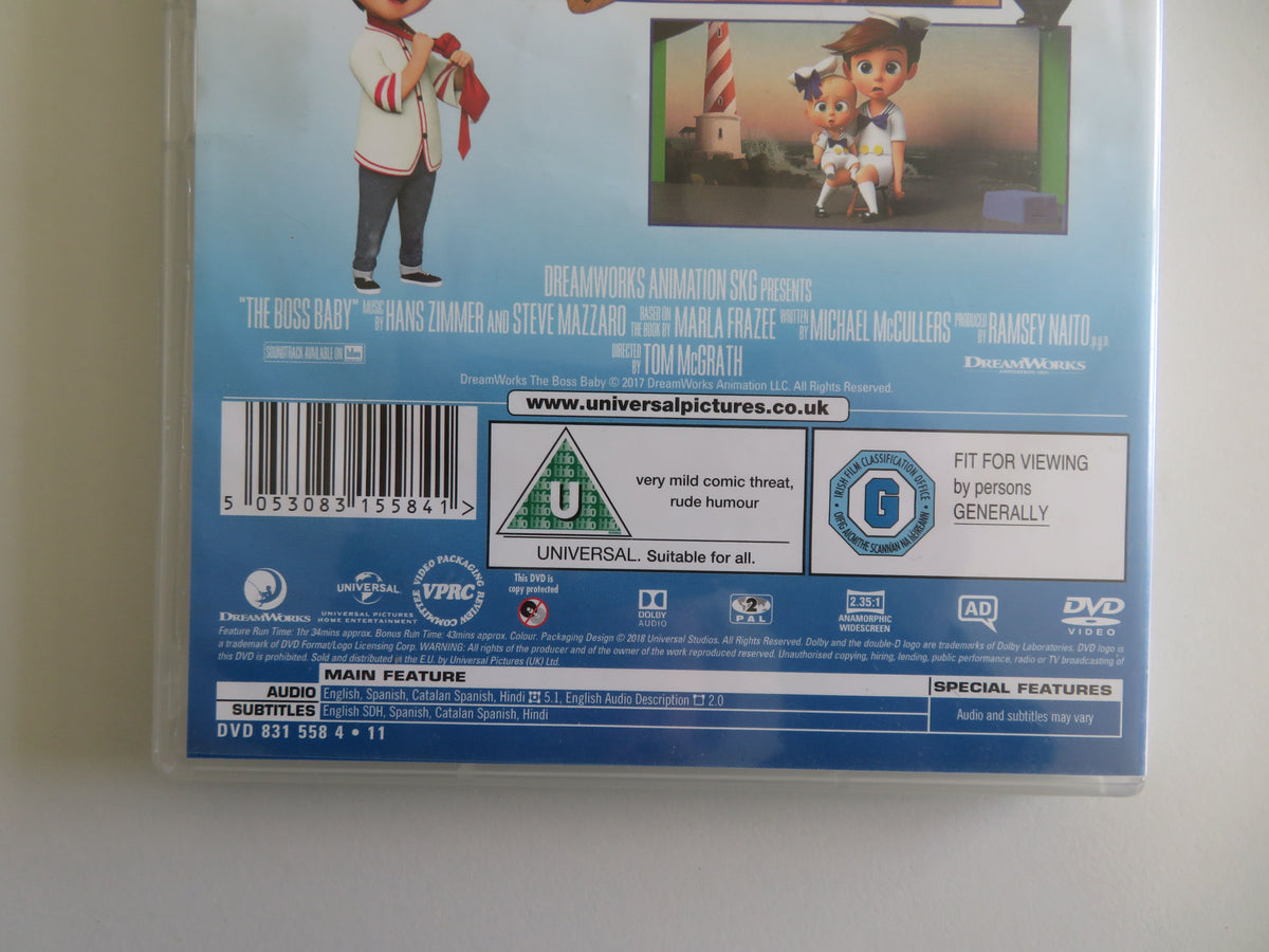 The Boss Baby - B (DVD) Alec Baldwin Steve Buscemi Jimmy Kimmel 2017 Region 2