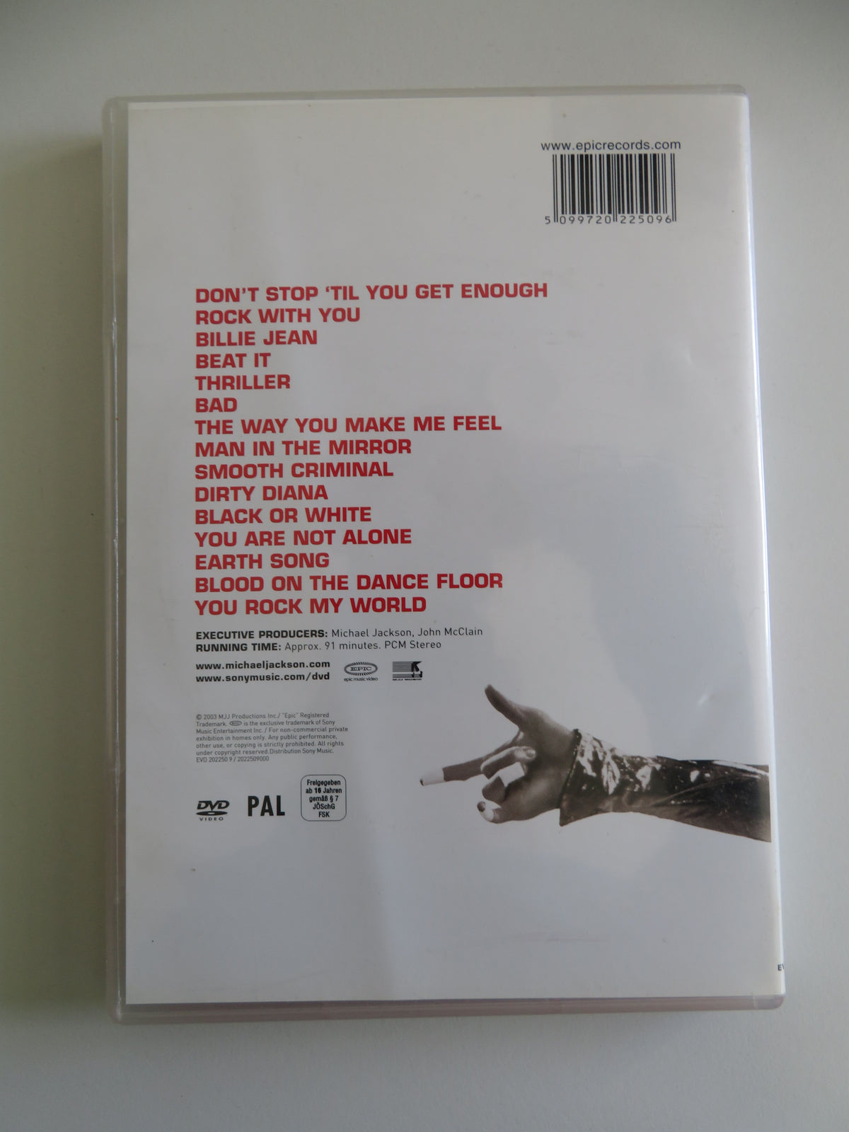 Michael Jackson: Number Ones (DVD) Forrest J. Ackerman 2003 Region 0