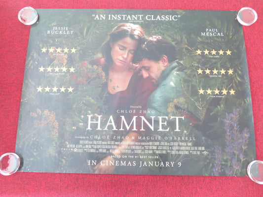 Hamnet UK Quad Rolled Poster Jessie Buckley Paul Mescal 2025