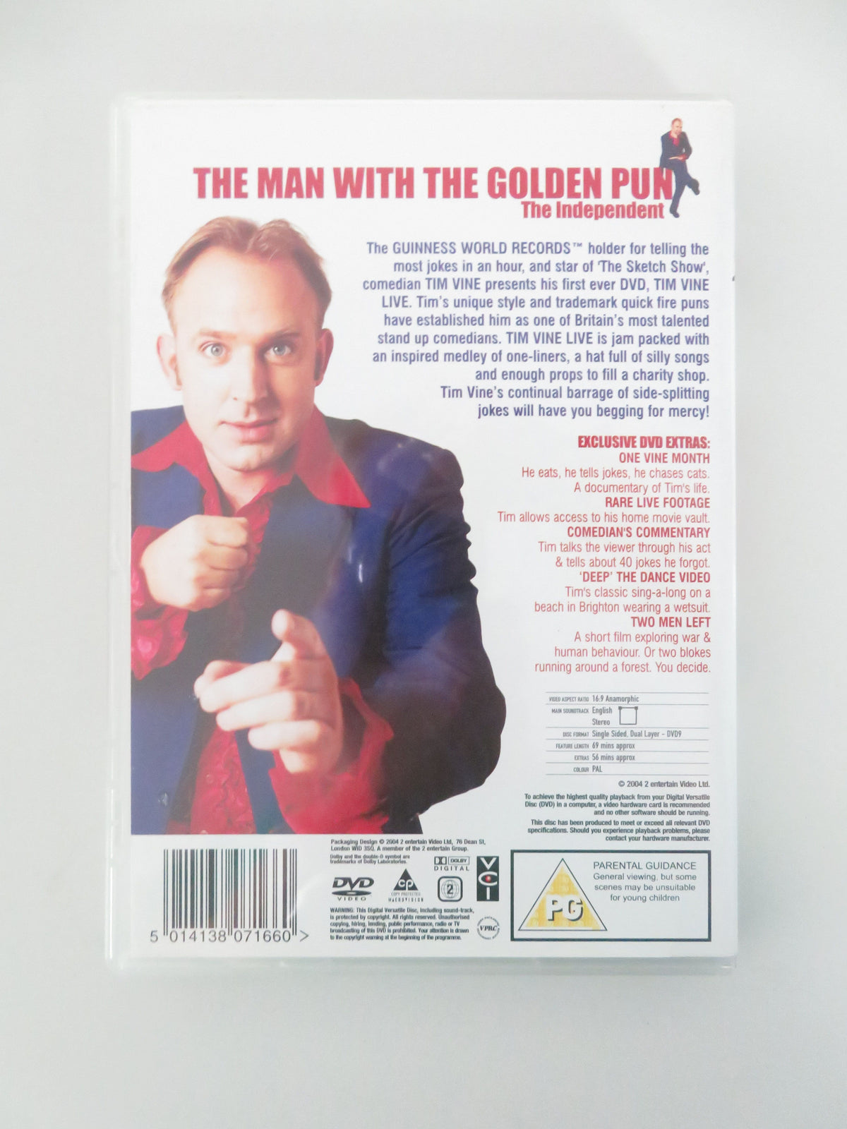 Tim Vine Live (DVD) John Archer Jeremy Vine 2004 Region 2